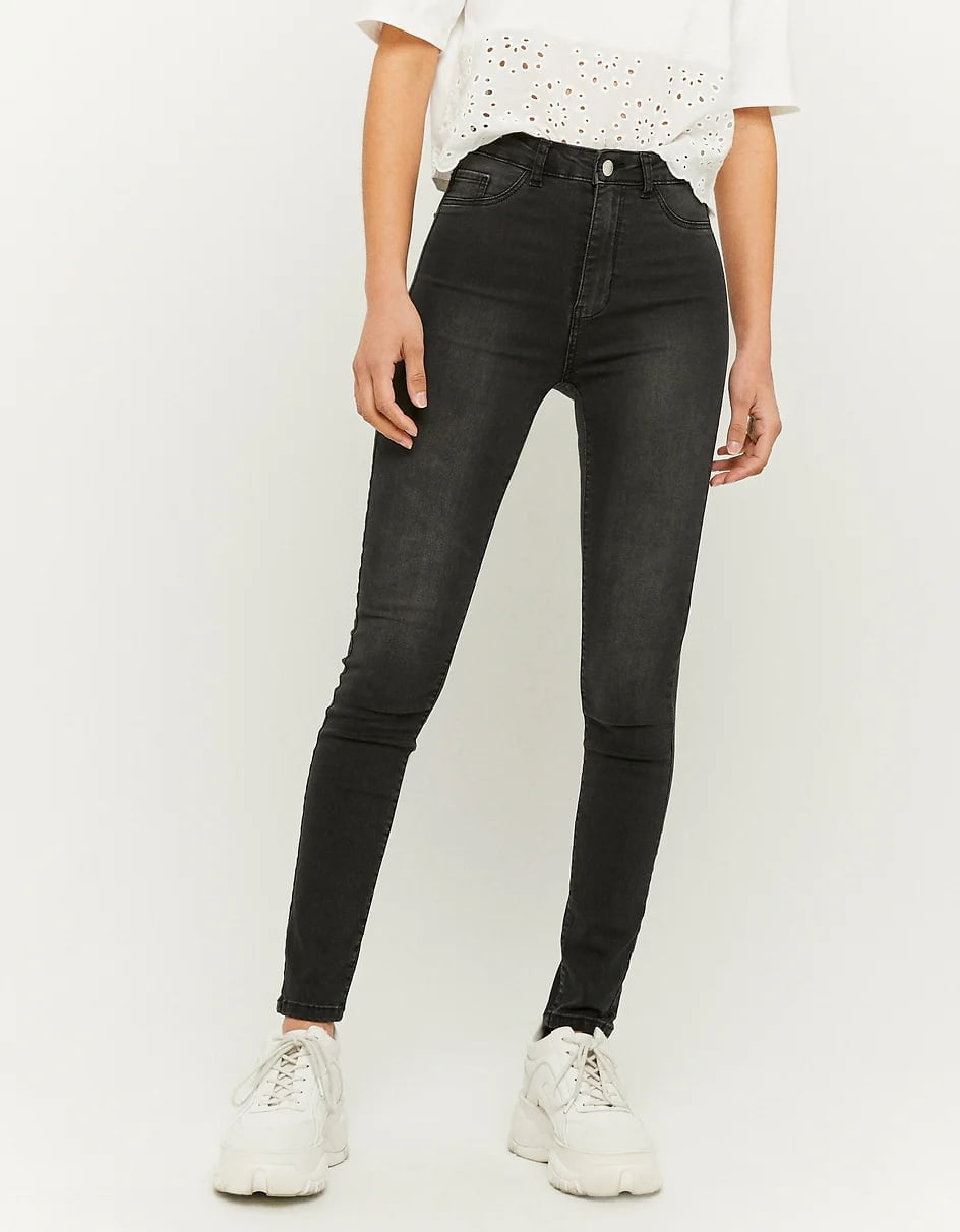 _ Amisu black fade out skinny jeans – Cut Range