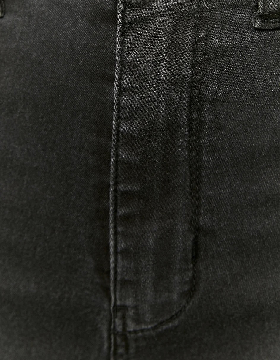_ Amisu black fade out skinny jeans – Cut Range