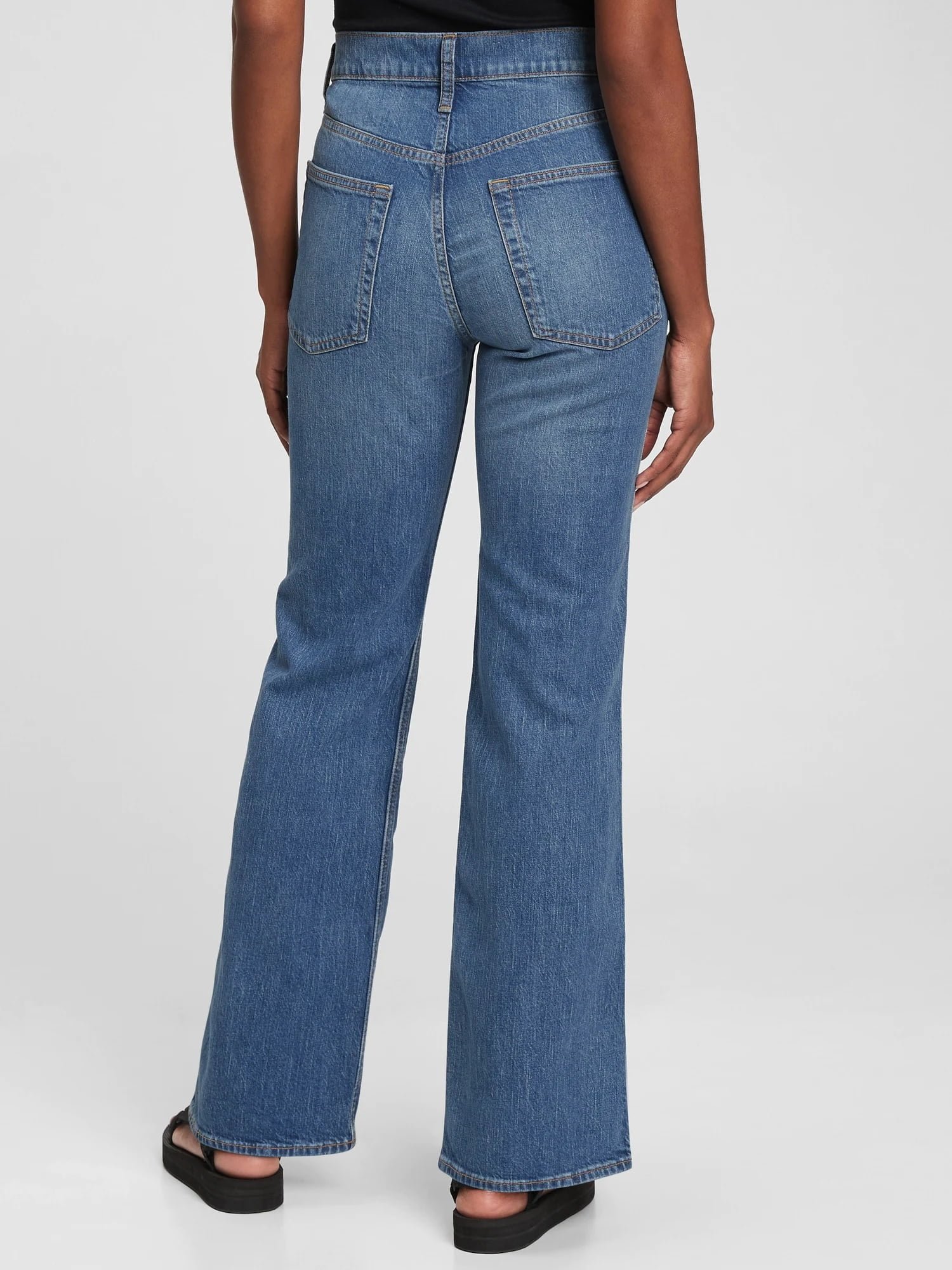 old navy high rise flare jeans