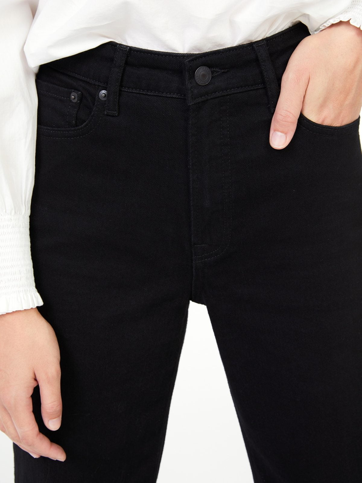 Black wide leg jeans – Cut Range